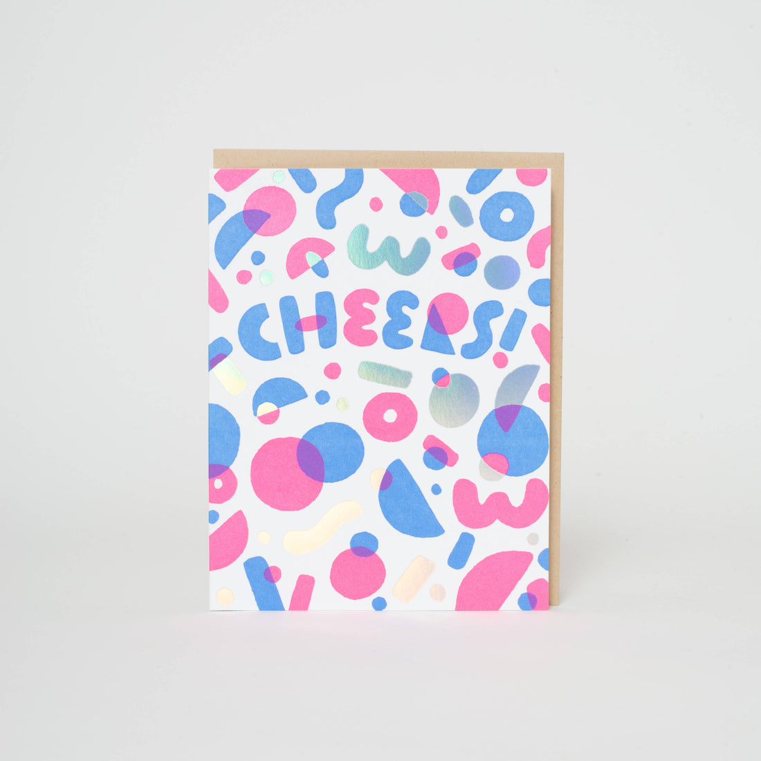 Confetti Cheers Letterpress Greeting Card by Hello!Lucky