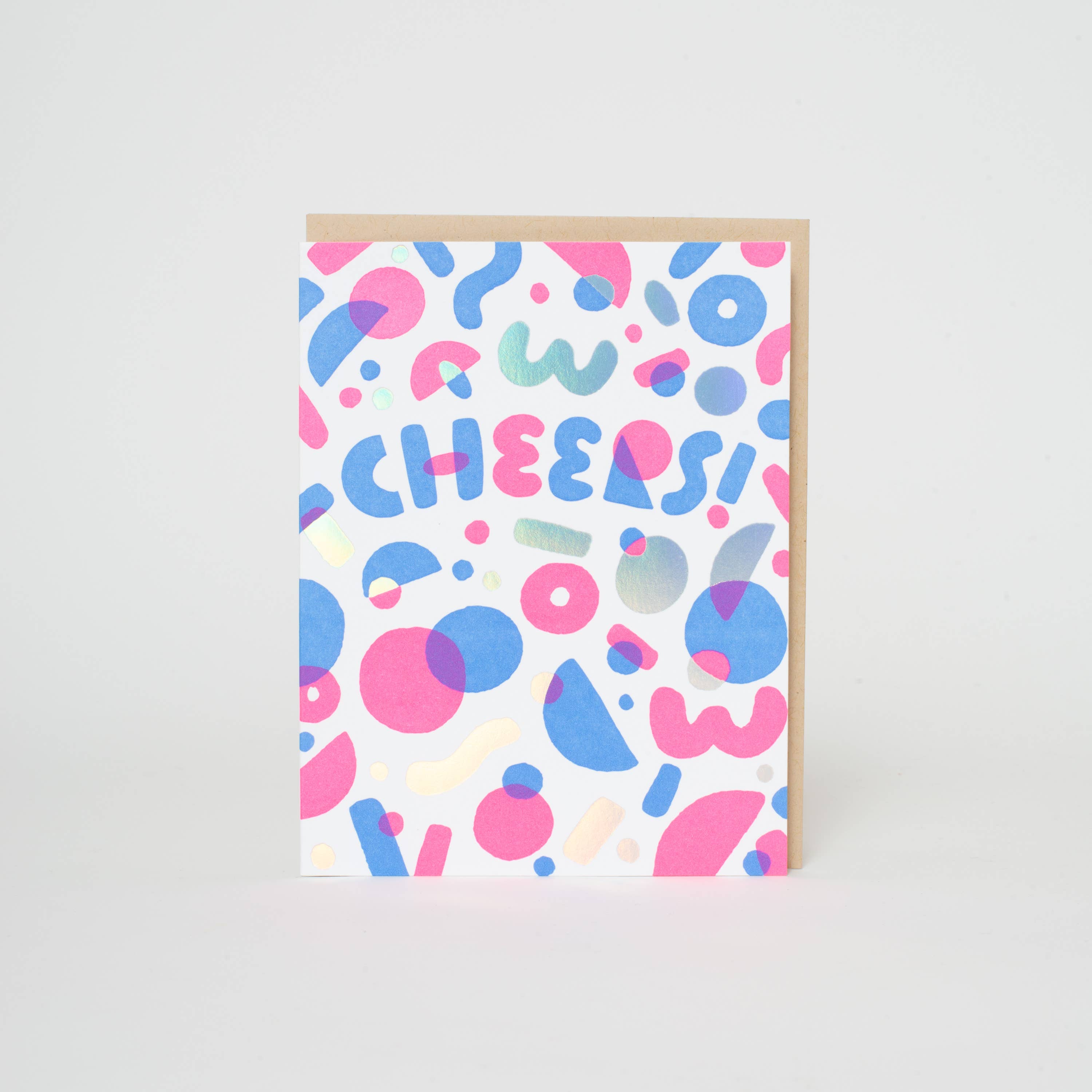 Confetti Cheers Letterpress Greeting Card by Hello!Lucky
