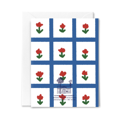 Floral Gingham Everyday Card