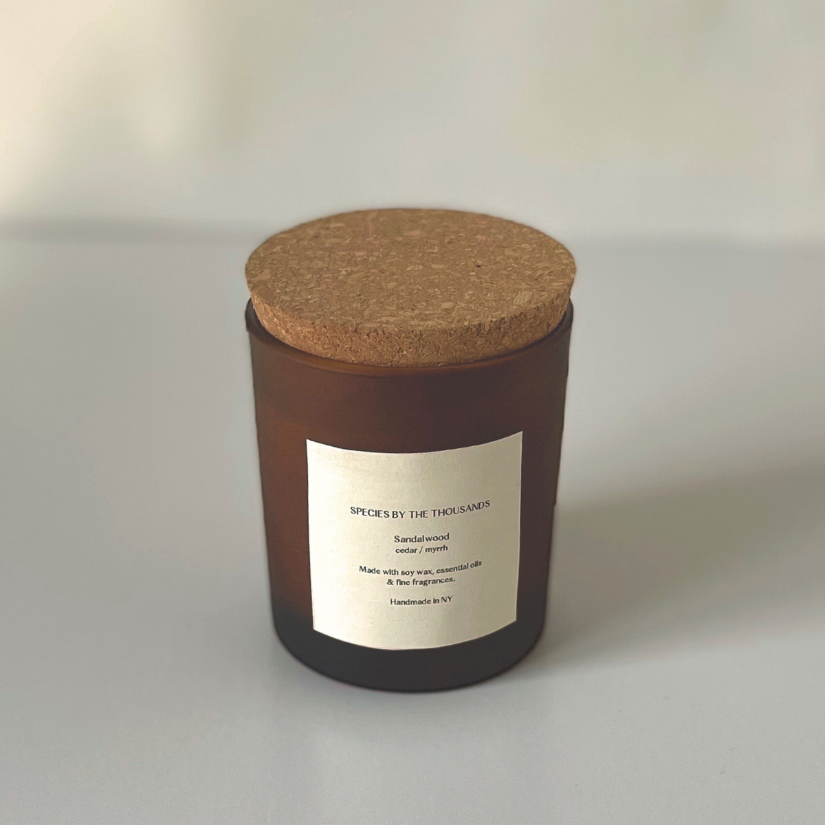 Sandalwood, Cedar+ Myrrh Handcrafted Soy Candle