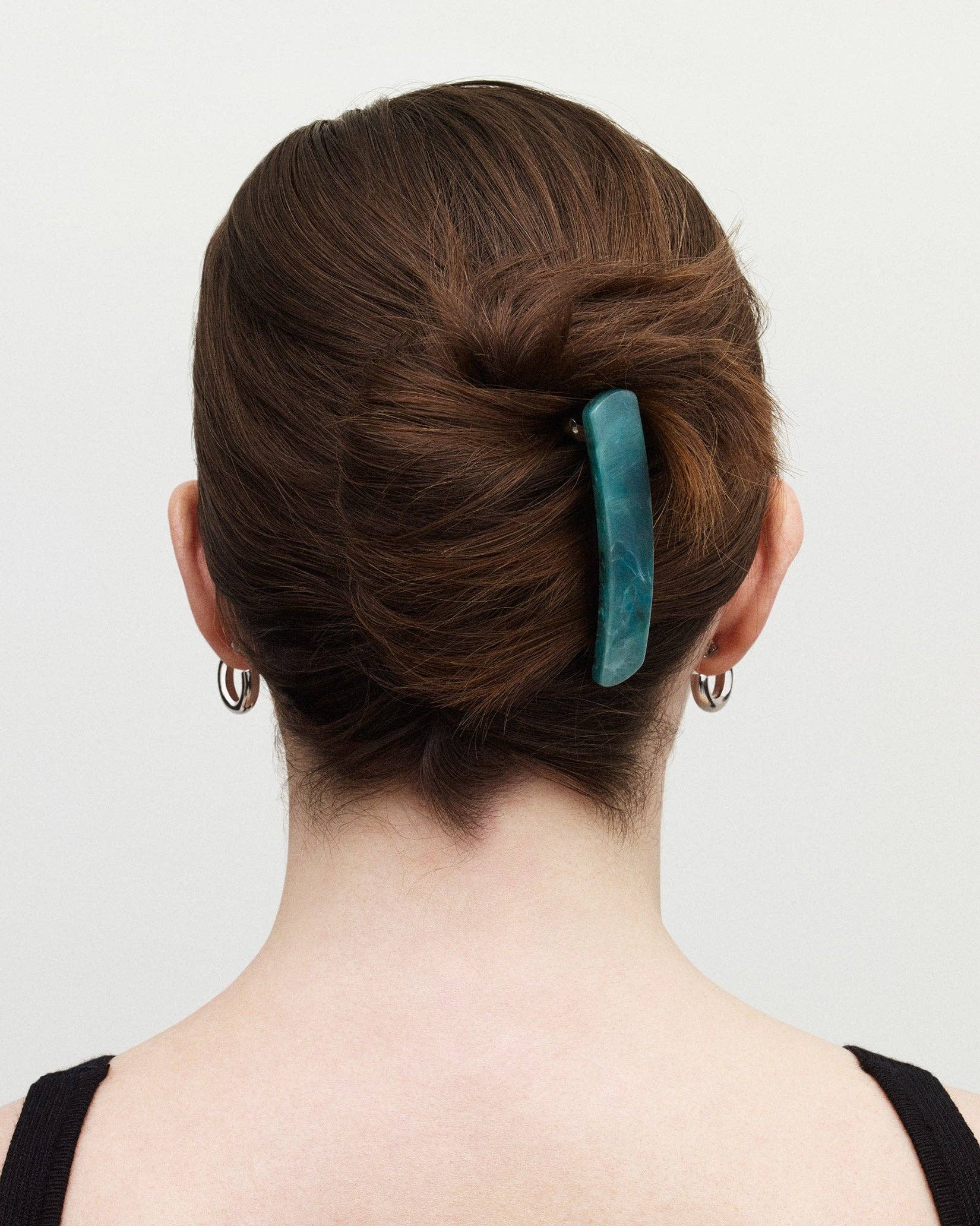 No. 3 Heirloom Barrette in Grey Shell