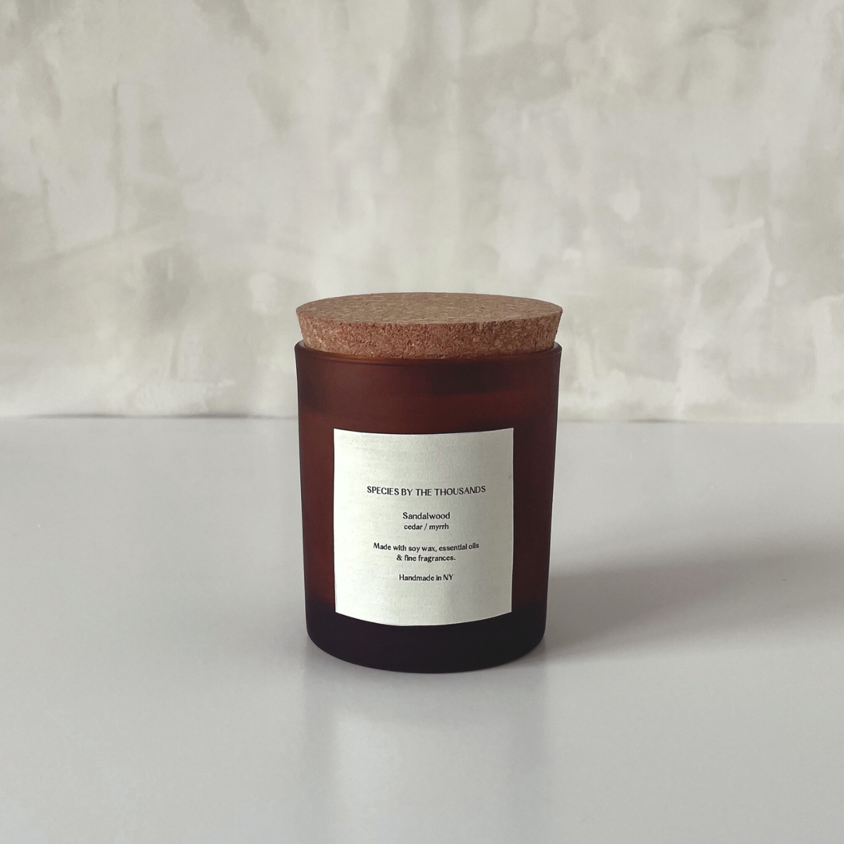 Sandalwood, Cedar+ Myrrh Handcrafted Soy Candle