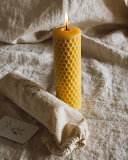 Honeycomb Beeswax Tall Pillar Candle | Wholesale