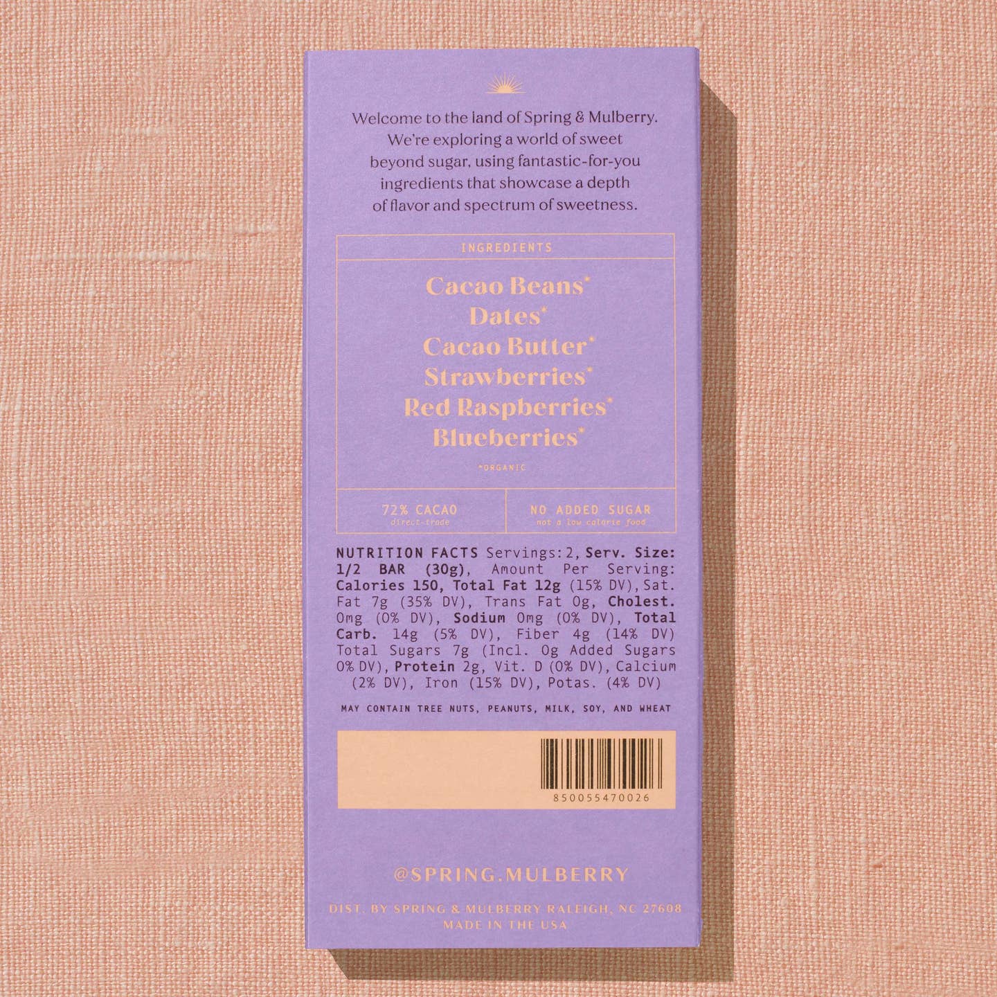 Spring &amp; Mulberry Chocolate Bar