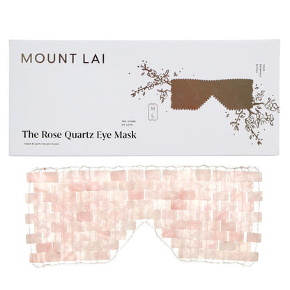 The Weighted Rose Quartz Eye Mask