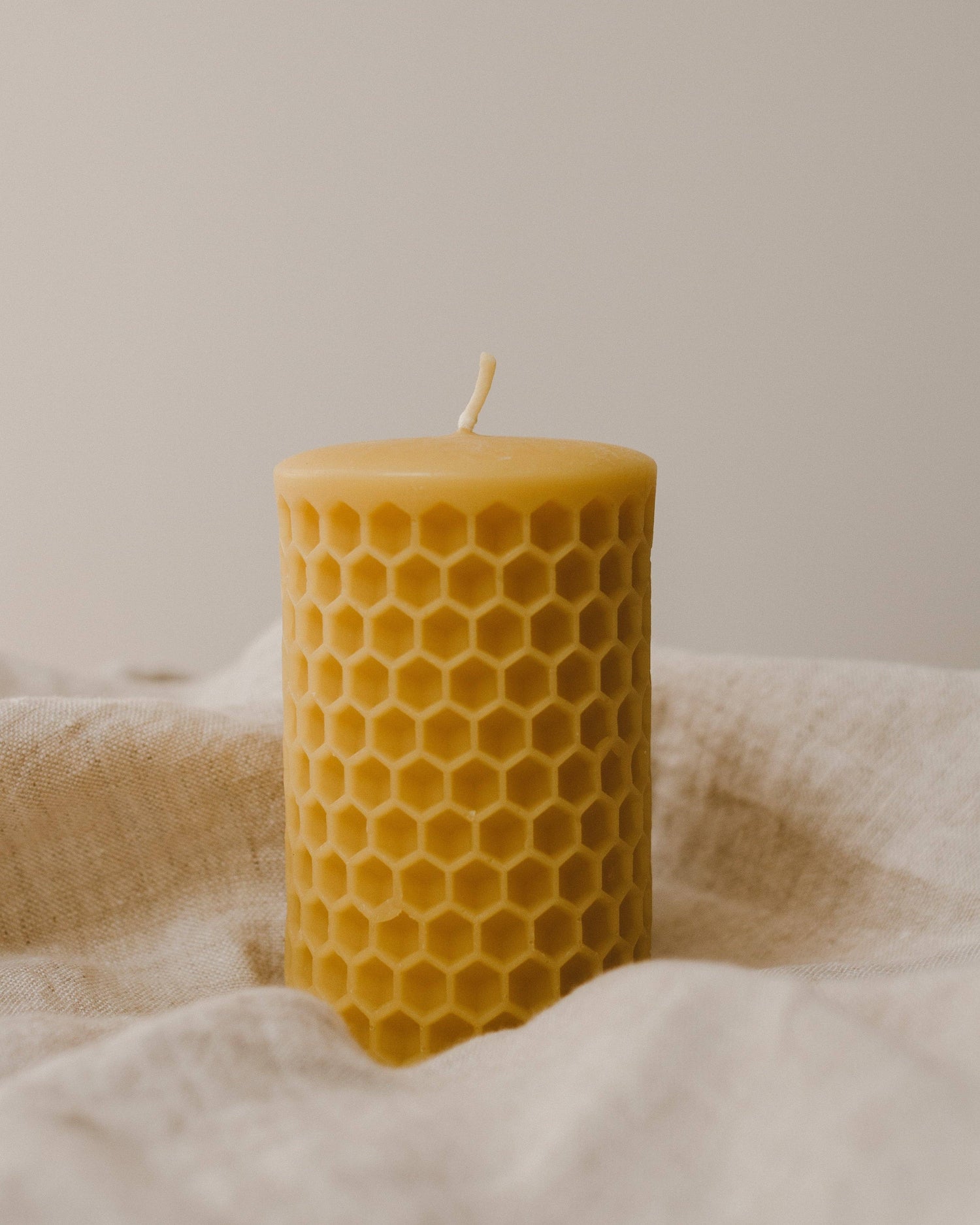 Honeycomb Beeswax Pillar Candle