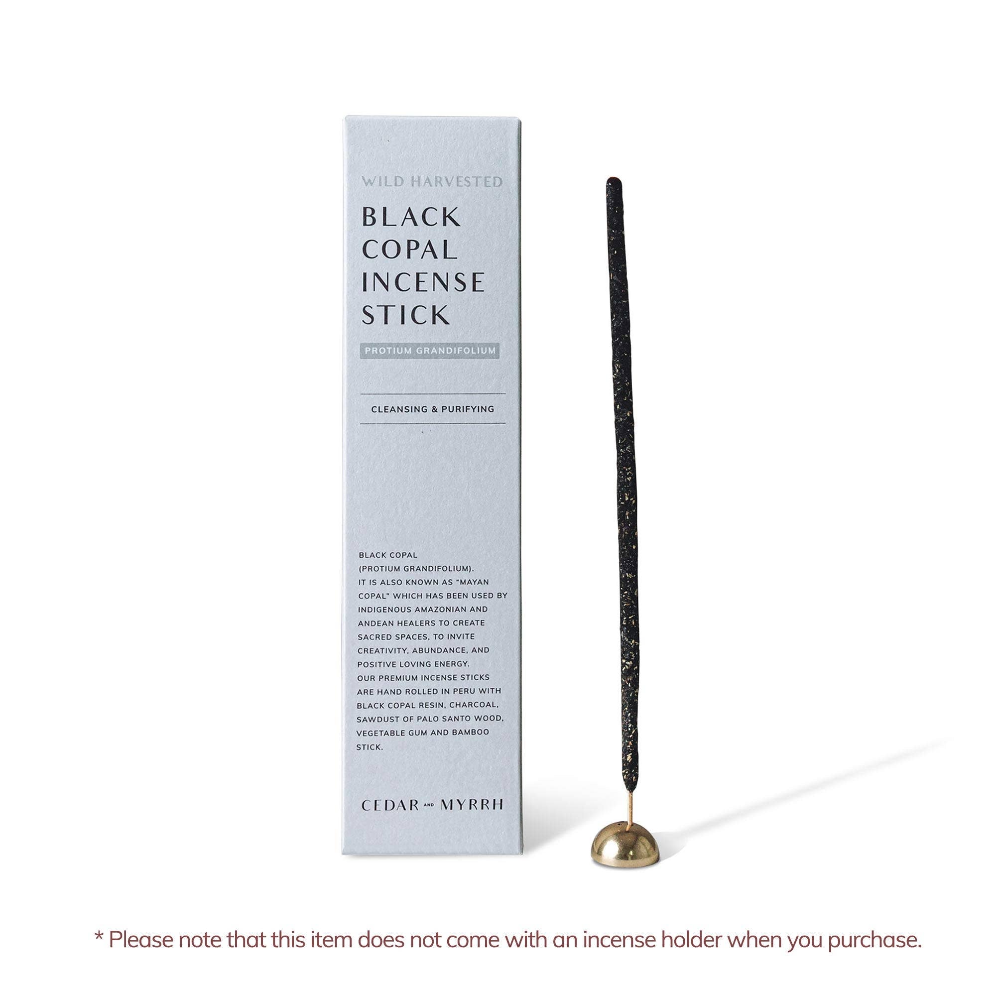 Black Copal Hand-Rolled Incense Stick