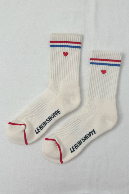 Embroidered Boyfriend Socks