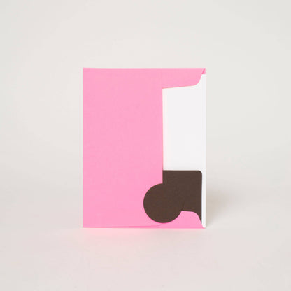 Happy Birthday Wine Glasses Letterpress Greeting Card by Ashkahn